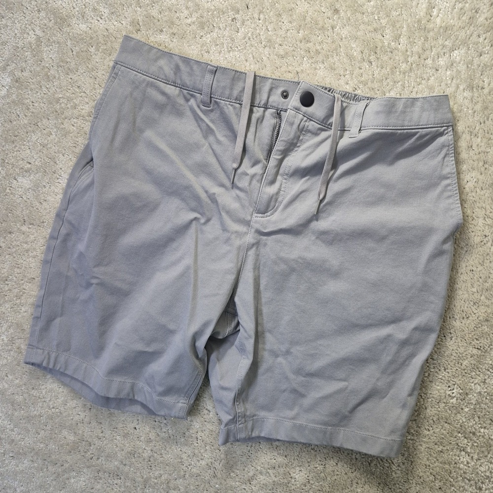 Mugsy Jeans Traveler Shorts Men 2XL Gray Chino Elastic Waist Preppy Comfort